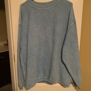 corded crew sweatshirt